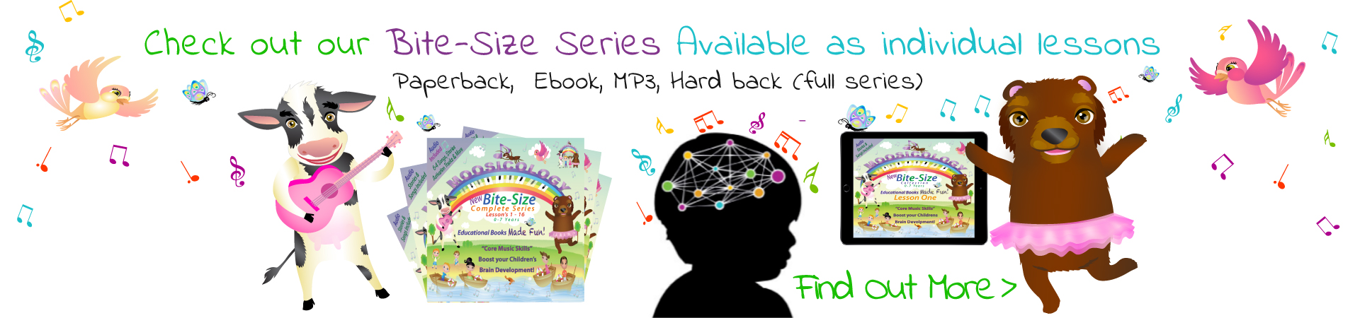 Moosicology Bite-Size Series – Available in Print, Ebook, Audiobook & MP3